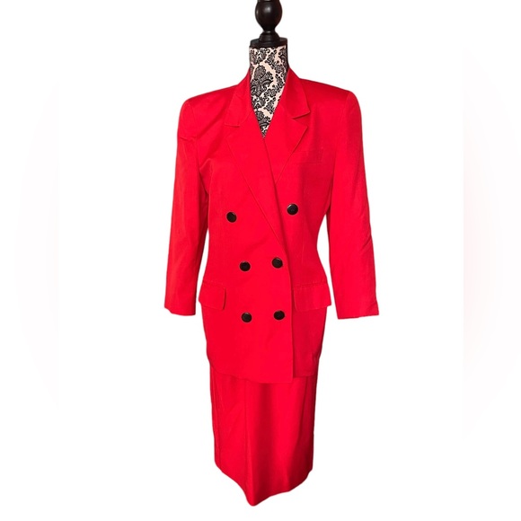 Christian Dior Authentic Rare Vintage The Suit 2 Piece Skirt Suit - Picture 16 of 16